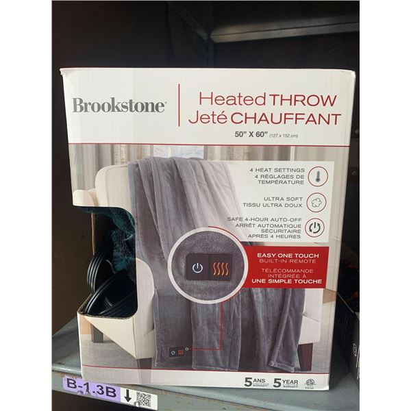 Brookstone Heated Throw 50" x 60"