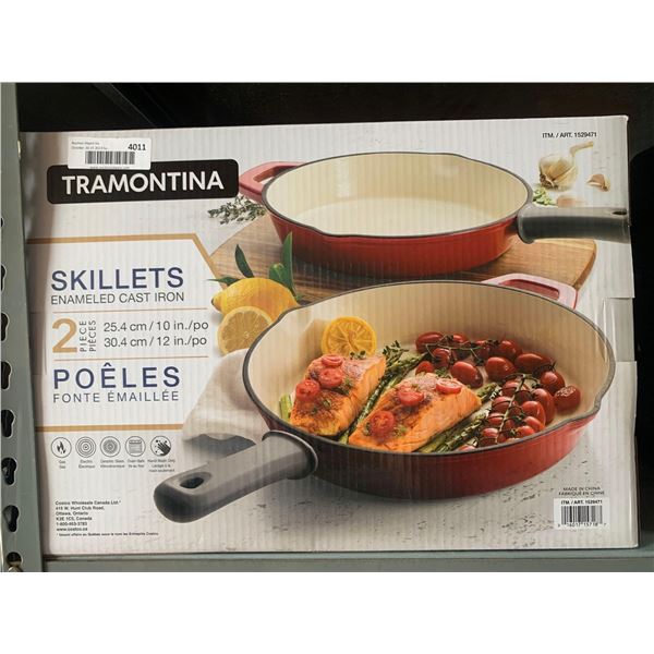 Tramontina Enamelede Cast iron Skillets 2 Pack