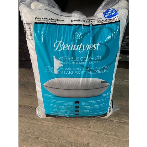 Beauty rest shapeable comfort pillows queen size