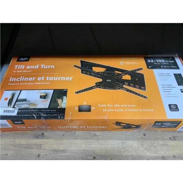 Tilt and turn TV wall mount 32-100"
