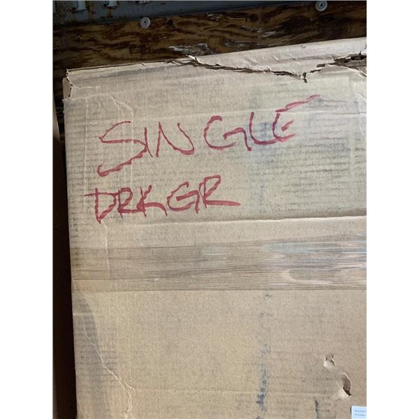 Dark Gray Fabric Platform Bed Frame - Size Twin/Single XL