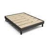 Image 3 : Dark Gray Fabric Platform Bed Frame - Size Twin/Single XL