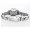 Image 7 : Rolex Ladies Quickset Stainless Steel 18K White Gold Diamond & Ruby Bezel Silver
