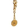 Image 3 : Chanel Gold Metal Round CC Pendant
