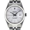 Image 1 : Rolex Mens Stainless Steel 36MM Silver Index Datejust Wristwatch