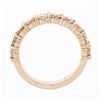 Image 8 : 14k Rose Gold 1.15 ctw 10 Round Brilliant Diamond Classic Wedding Band Stack Rin