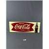 Image 1 : 2008 Coca-Cola Anniversary Fishtale Tin Sign 32" By 11.5"