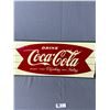 Image 2 : 2008 Coca-Cola Anniversary Fishtale Tin Sign 32" By 11.5"