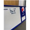 Image 2 : Large 70" By 24" Pepsi Menu Board. No Shipping