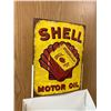 Image 2 : 54" Tall, 16" Wide, 16" Deep, Display Stand With Shell Gas Sign. No Shipping