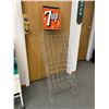 Image 1 : Vintage 7-UP Bottle Strore Rack 55" Tall 17" Wide. No Shipping