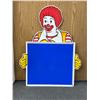 Image 1 : 1980's Ronald McDonald Play Center Sign Unused 36" Tall 28" Wide. No Shipping