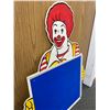 Image 2 : 1980's Ronald McDonald Play Center Sign Unused 36" Tall 28" Wide. No Shipping