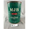 Image 1 : Vintage 4 Lb MJB Large Coffee Tin. * 1/2" Tall