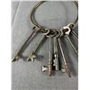 Image 2 : Lot Of 7 Antique Skeleton Keys On Ring