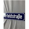 Image 2 : WW2 Era German Porcelain, Street Sign, 27" x 6", SCHMERFELDSTRABE