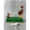 Image 1 : Vintage Reproduction Monkey Bank Cast Iron Coin Bank, Good Working Order