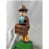 Image 2 : Vintage Reproduction Monkey Bank Cast Iron Coin Bank, Good Working Order