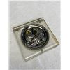 Image 1 : Lovely Vintage 1940's Art Deco Coro Sterling Silver and Lucite Repousse Turtle Doves Compact. Excell
