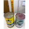 Image 2 : 2 Vintage Oil Tins, Quaker State, Co-op Maple Leaf