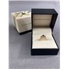 Image 1 : 14K .89Ct Diamond Sapphire Ring Built-in Adjustable Finger Fit - Size 6 to 8 - Brlliant Sparkle, 3.1