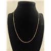 Image 1 : Solid 10k Yellow Gold Box Link Chain Necklace! 18" - Marked & Tested