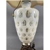 Image 2 : Vintage 20" Tall Glass Lamp w/ Nice Design