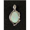 Image 1 : 925 Sterling Silver Vintage Huge Doublet Opal Pendant 8.5 Grams 2  1/8" X 1  1/8" (Opal is 21mm X 28