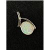 Image 2 : 3 Vintage Sterling Silver Pendants 10.4 Grams , 2 Opals & 1 Pink MOP - All Marked & Tested