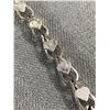 Image 2 : Sterling Silver Hearts Design Bracelet. Excellent Condition.7.5" L Safety Clasp