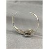 Image 2 : 925 Sterling Silver Mexico Cuff Bangle. Solid 22.4 gr Beautiful Condition