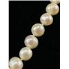 Image 2 : Genuine White Pearls Knotted Between Each Necklace 16" L Original Clasp
