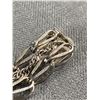 Image 3 : Vintage Sterling Silver Bracelet for Charms 7.5" in Good Conditiion with Safety Clasp