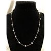 Image 1 : Vintage 925 Sterling Silver with Genuine Black Pearls Choker Necklace 17"