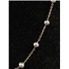 Image 2 : Vintage 925 Sterling Silver with Genuine Black Pearls Choker Necklace 17"