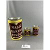 Image 1 : 3 Vintage Magic Baking Powder Can