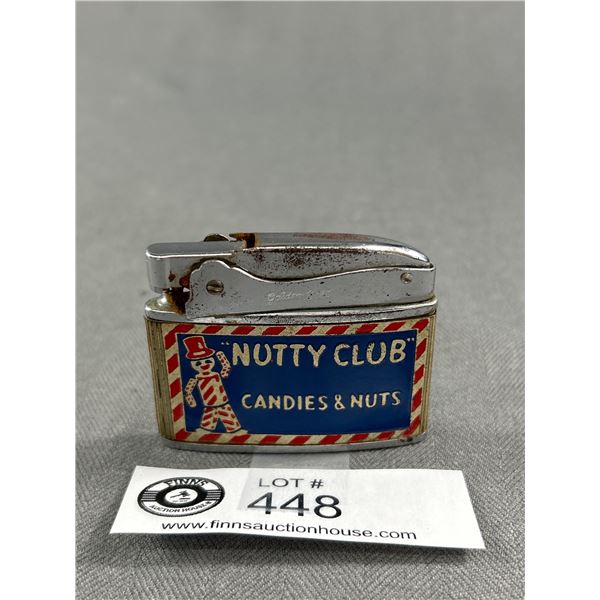 Vintage Nutty Club Candie & Nutt Lighter Hard to Find