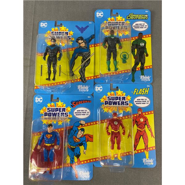 4 Sealed in Package Superpower Action Figures