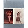 Image 1 : 2 Antique Flapper Girl/ Burlesque Postcards