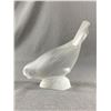 Image 2 : Fabulous Early Version Head Down Sparrow Signed Lalique France Satin Glass Sculpture Approx 5" x 4"