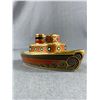 Image 2 : Exquisite Royal Crown Derby England Higly collectible Treasures of Childhood Tugboat Paper Weight/ F