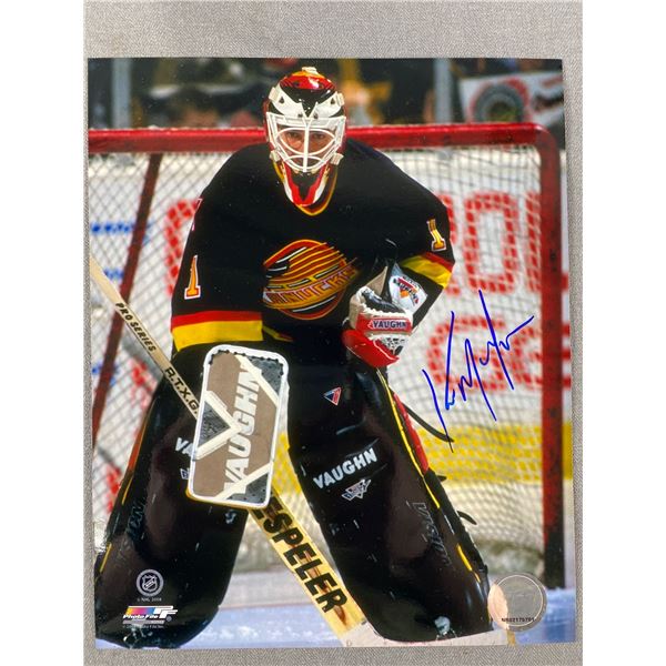 Vancouver Canucks Kirk McLean Autographed Photo on NHL Hologram