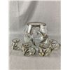Image 1 : Fabulous Silver Overlay Bowl & 4 Cups. 1940's