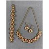 Image 1 : Extra Fine 1940's - 50's Petit Point Jewelry Set 4 Pcs. (Very Good)