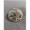 Image 1 : Vintage Celtic Silver Brooch, Marked SOLOOR, Good Condition, 1 1/4" Diam