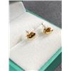 Image 2 : Pair Of 14K Gold Double Hearts Design Stud Earrings
