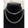 Image 1 : Heavy Solid Sterling Silver (Tested)  Link Chain, Very Long, 25" L, 21 gr.