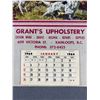 Image 2 : 1964 Grant's Upholstery Kamloops BC Calendar. Approx. 11" x 13 1/2"