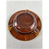 Image 2 : Very Nice 1950's 7Up "Fresh Up/ It Likes You" Brown Glass Ashtray. Approx. 5 1/2" Diam