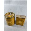 Image 2 : 2 1940's Philip Morris & Co. Ltd. Tobacco Tins. Each Approx. 3 1/2" T